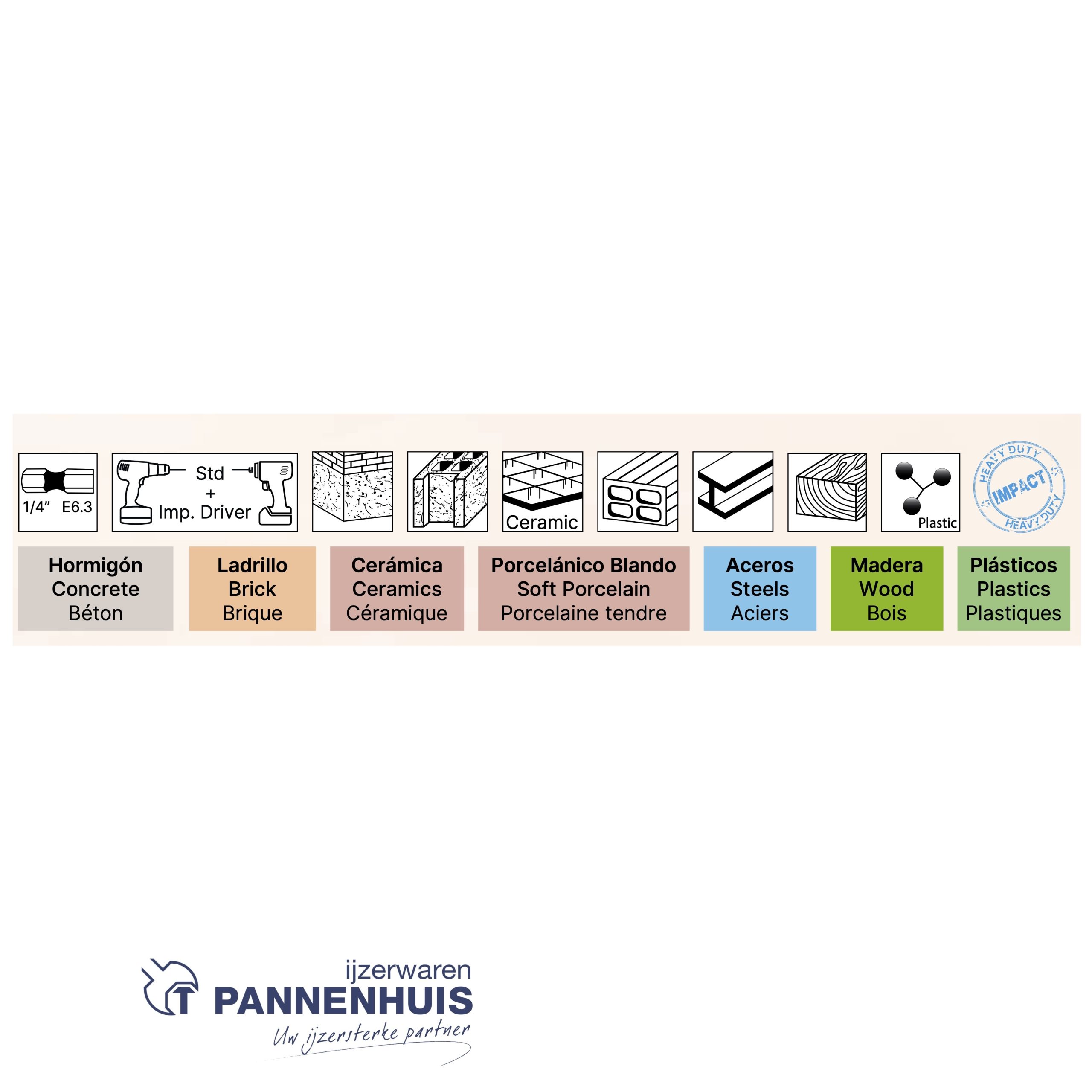 Izar E6.3 schacht universele boor - 1866 - 06,00 mm x L150 - Afbeelding 3