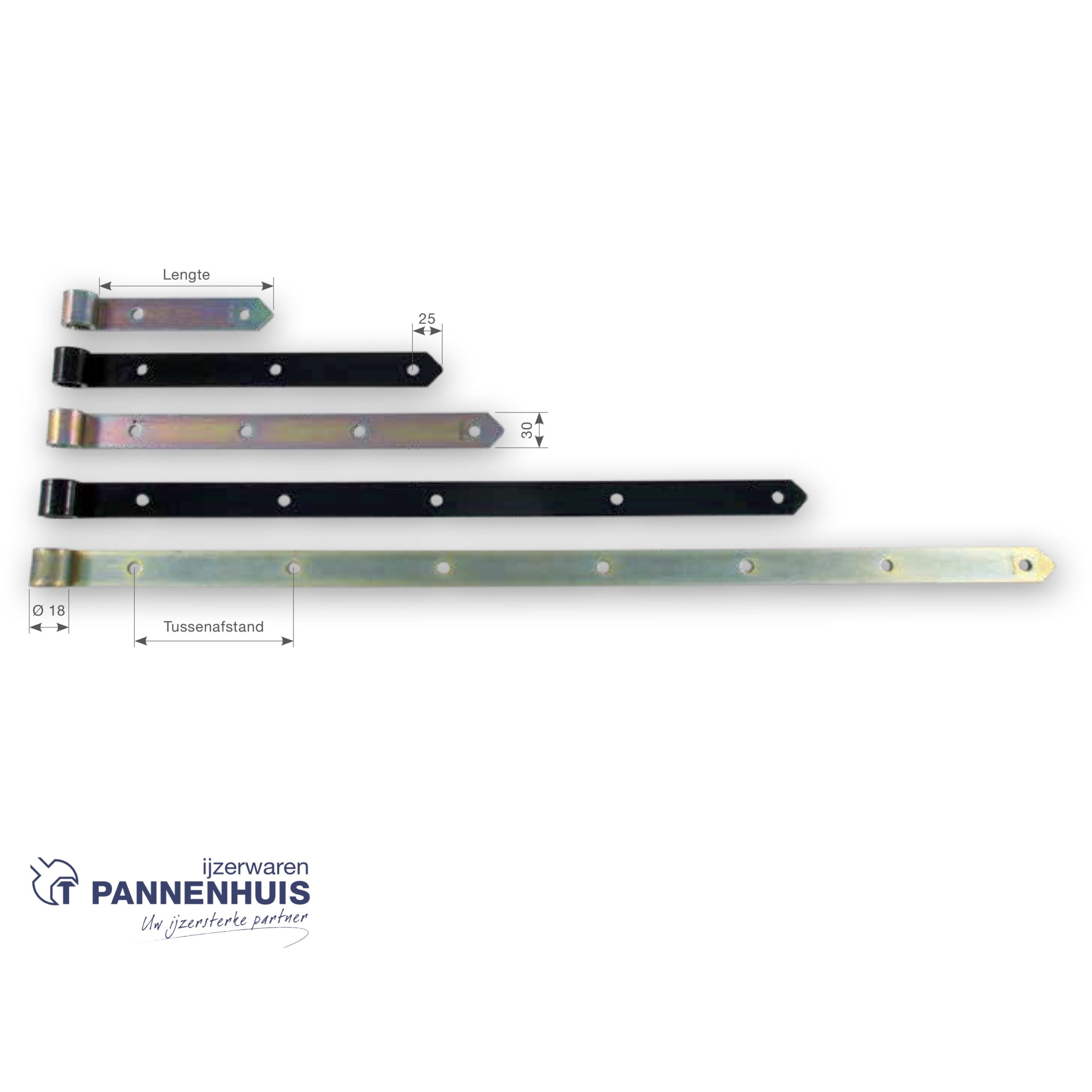 leeen recht 18-250mm nr 120 verzinkt - Afbeelding 2