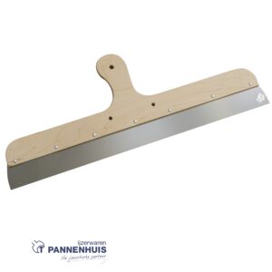 Spackmes 500 mm / 0,7 mm met houten greep - inox