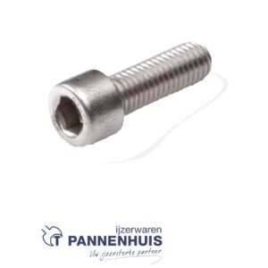 Binnenzeskantbout RVS-A2 cilinderkop 8 x 20 (200st)