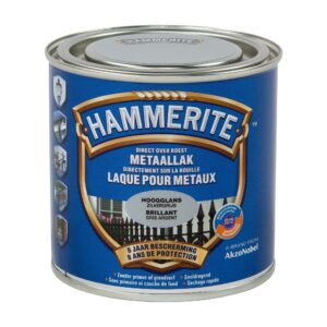 Hammerite Hoogglanslak zilvergrijs 0,25 L