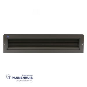 Renson Alu deurrooster 461 (425x76) RAL 8019 bruin