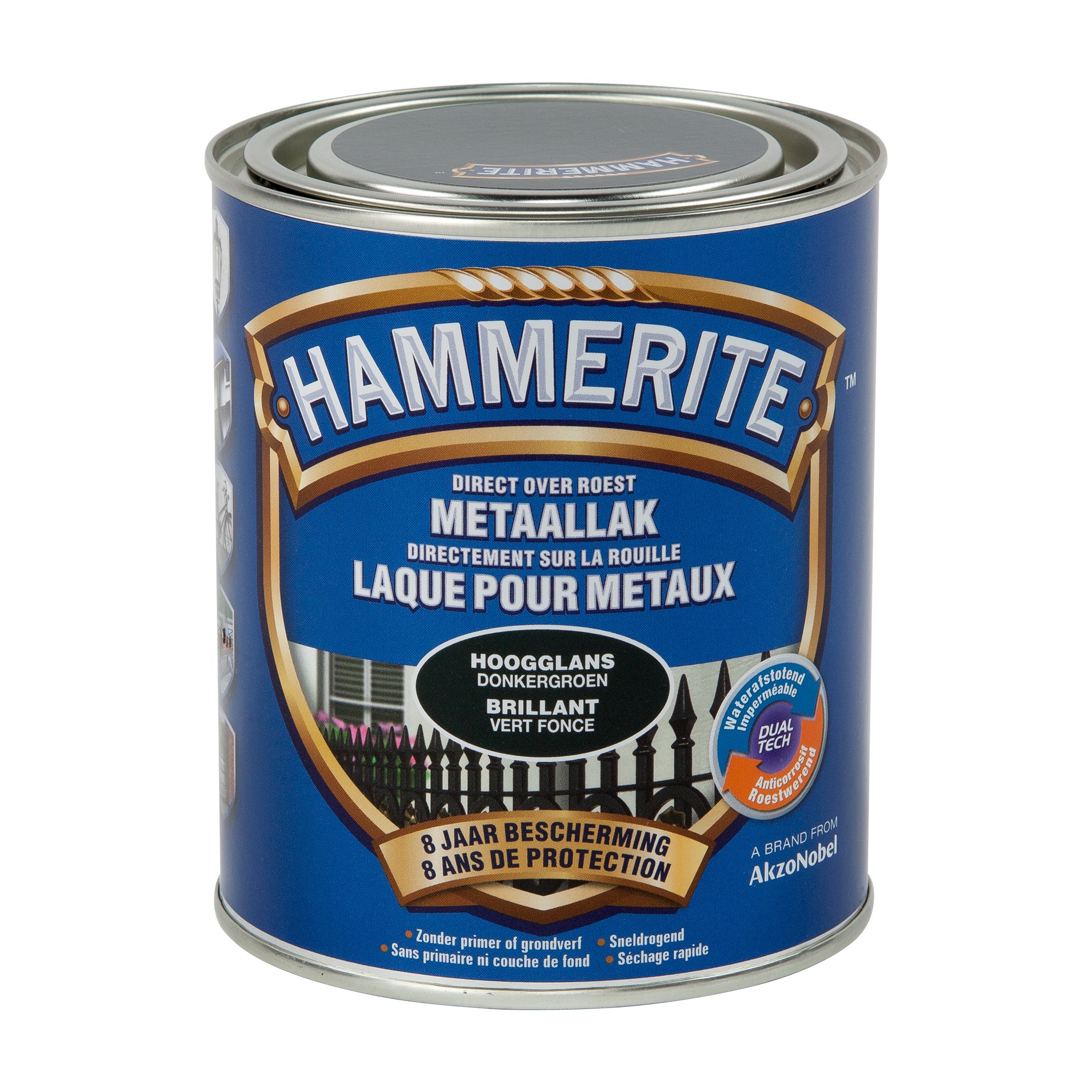 Hammerite Hoogglanslak donkergroen 0,75 L