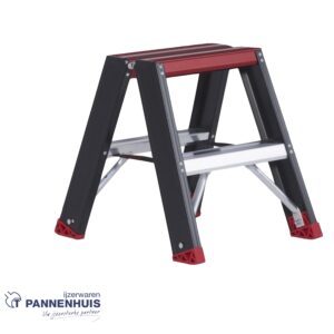Altrex Taurus dubbele trapladder 2x2 - 45cm - 3,5kg zwart