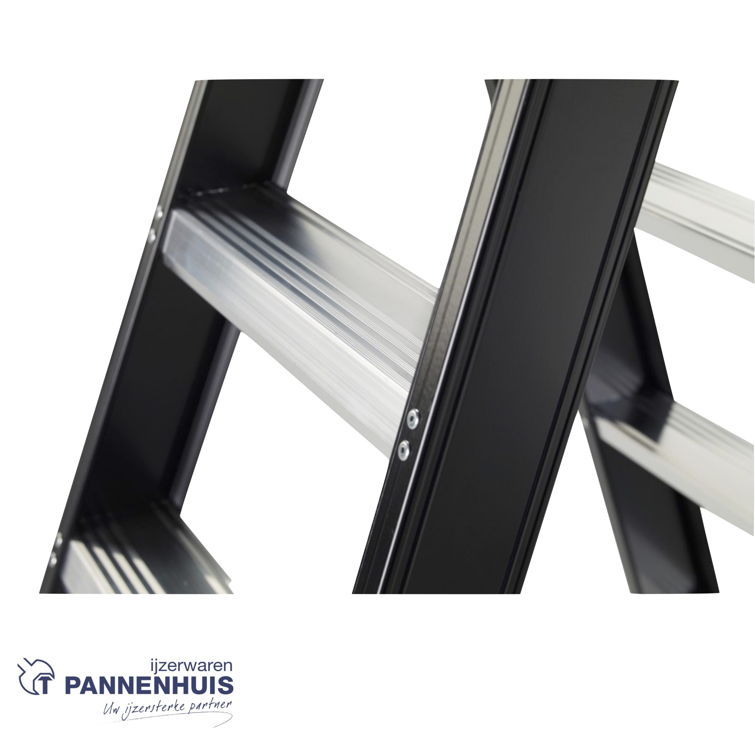 Altrex Taurus dubbele trapladder 2x5 - 120cm - 8,9kg zwart - Afbeelding 6