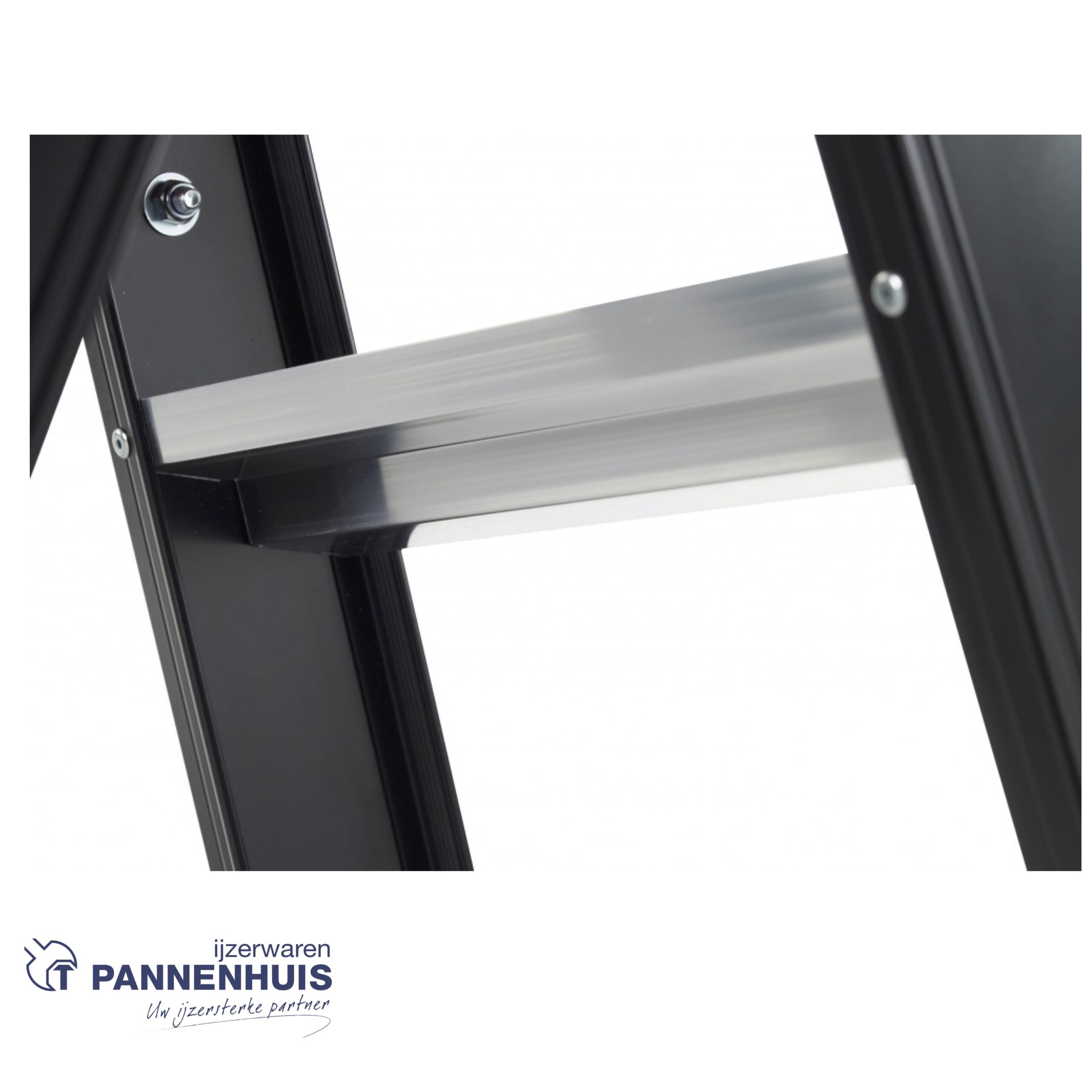Altrex Taurus trapladder 7 treden - 165cm - 13,2kg zwart - Afbeelding 4