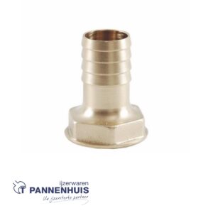 Slangpilaar in messing V 4/4" x 25mm