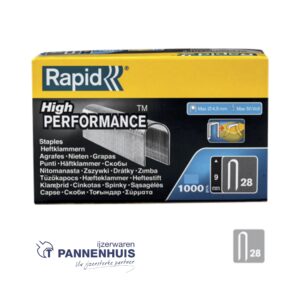 Rapid Nr. 28 kabelnieten  9 mm (1000 st)