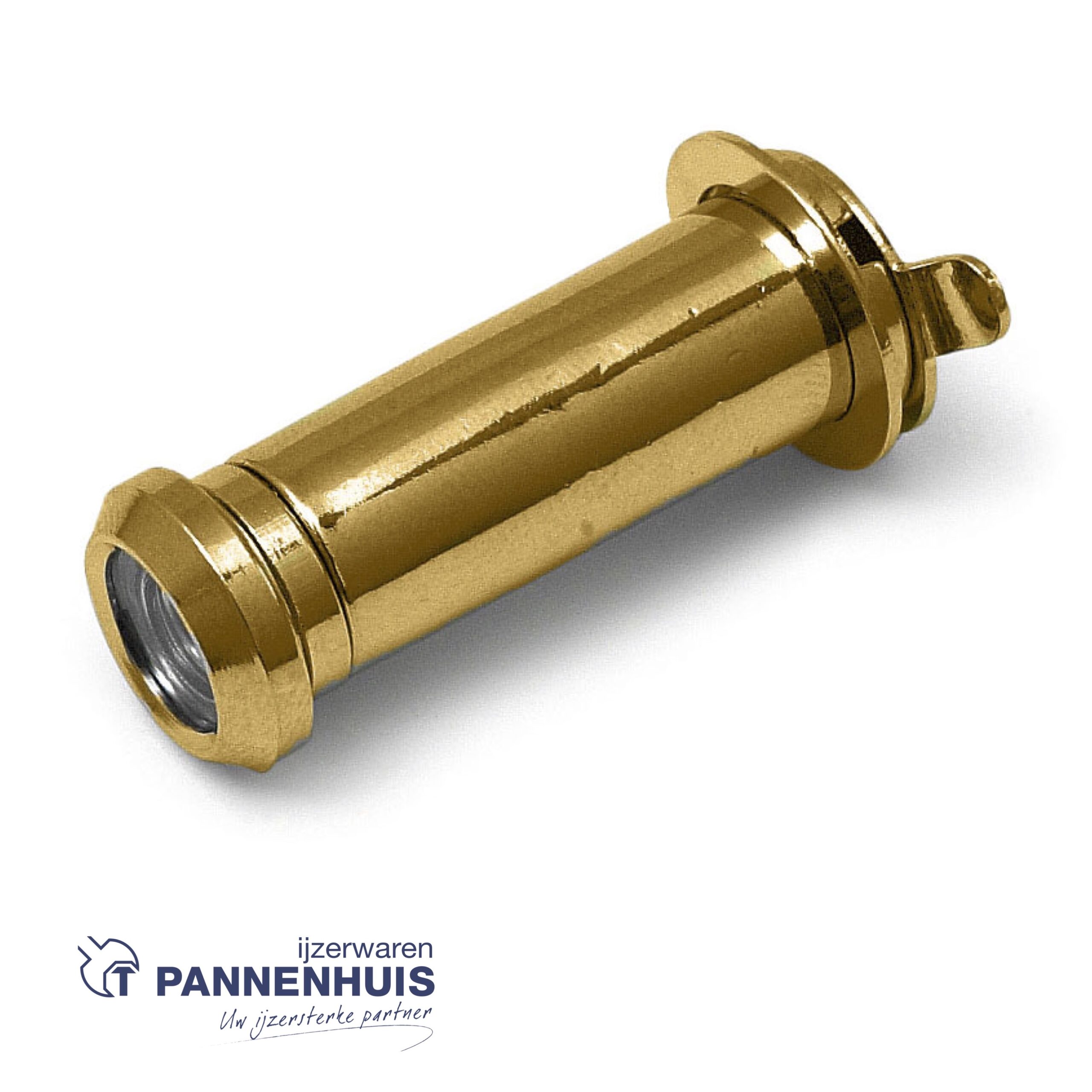 Deurspion zichtveld 160° Ø12 mm 31-56 mm messing gepolijst
