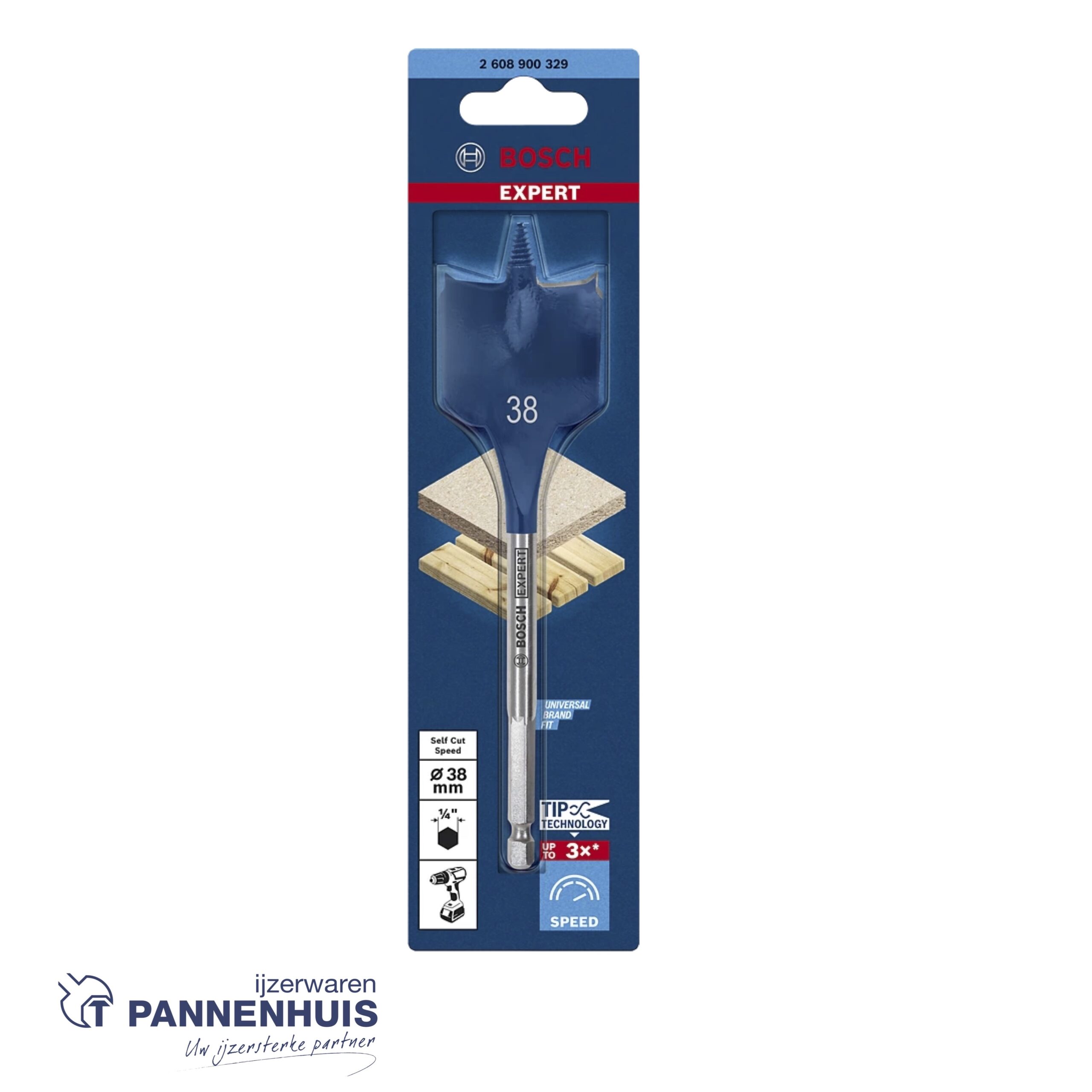 Bosch Speedboor Self Cut Speed 38 x 152 mm - Afbeelding 2