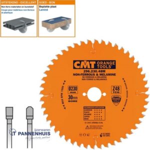 CMT Cirkelzaag HW 230x30x2,8 Z48 Aluminium, Composiet