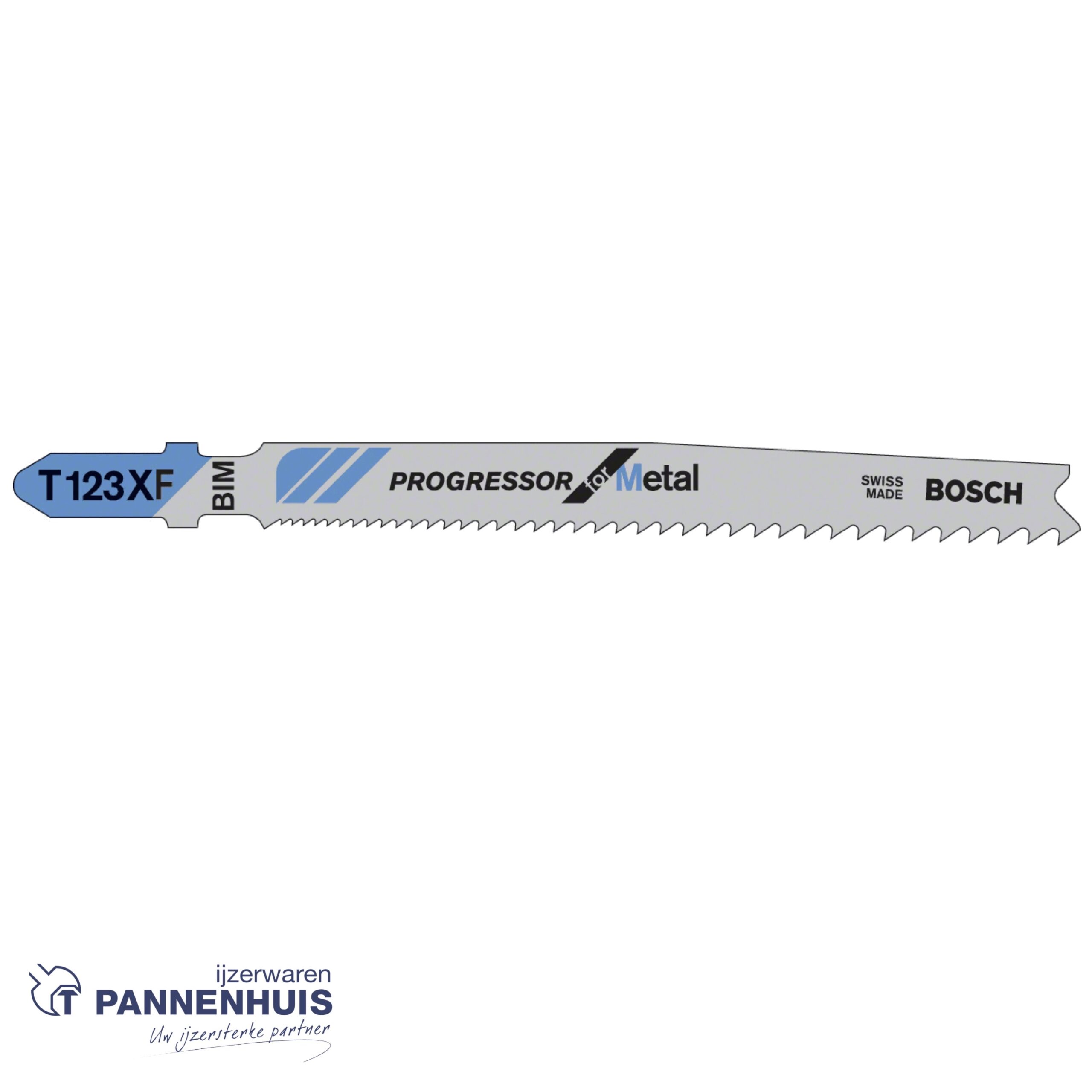 Bosch Decoupeerzaagblad T123 XF Progressor for Metal 25x - Afbeelding 2