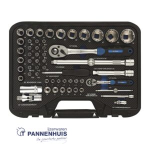 IVANA Doppendoos 56-dlg 1/4"+1/2" (52563)