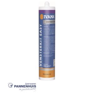 Ivana Vensterkit Easy Zwart overschilderbaar 310 ml