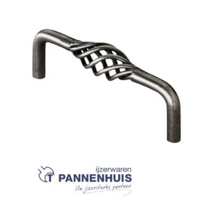 Greep CAGE 96 mm Antiek ijzer kleur (108 5)