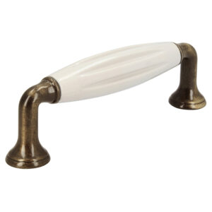 Meubelgreep 114×18×37 CC96 Messing antiek/beige (101 4)