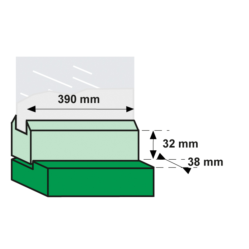 Axa raamuitzetter habilis RVS 30 cm. IVANA - Afbeelding 4