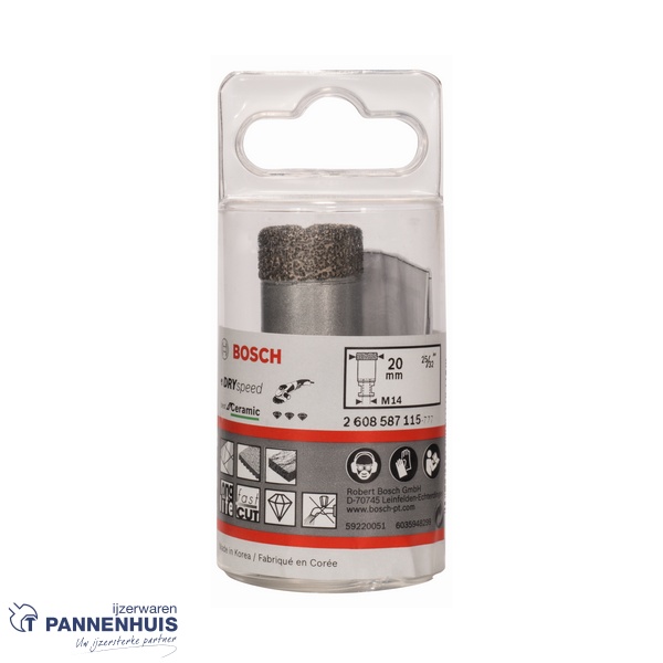 Bosch Diamantboor DrySpeed M14 20 x 35 mm - Afbeelding 2