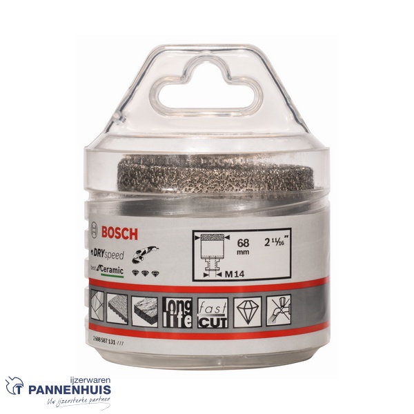 Bosch Diamantboor DrySpeed M14 68 x 35 mm - Afbeelding 2
