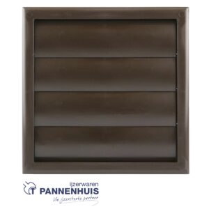 Opbouw dampkaprooster PVC 733 (187x187) bruin