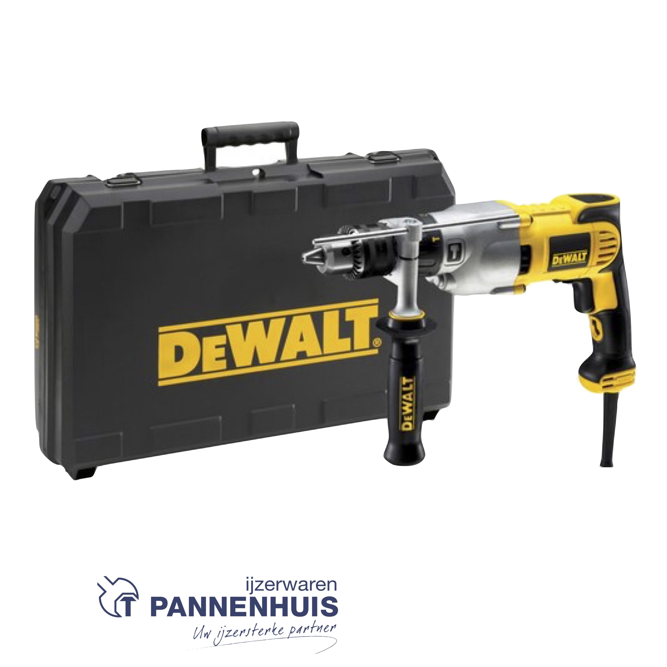 Dewalt D21570K Klopboor/diamantboormachine, 1300W, 0-1250/0-3500tpm, 16mm kop - Afbeelding 2