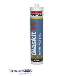 Soudal glaskit TS zwart 310ml Overschilderbare hybride voegkit