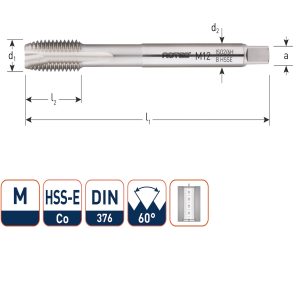 TAP machine tap M 4 spoed 0.70mm HSS