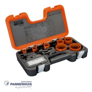 Bahco Gatzagenset metaal en hout 22 - 68 mm 10 delig