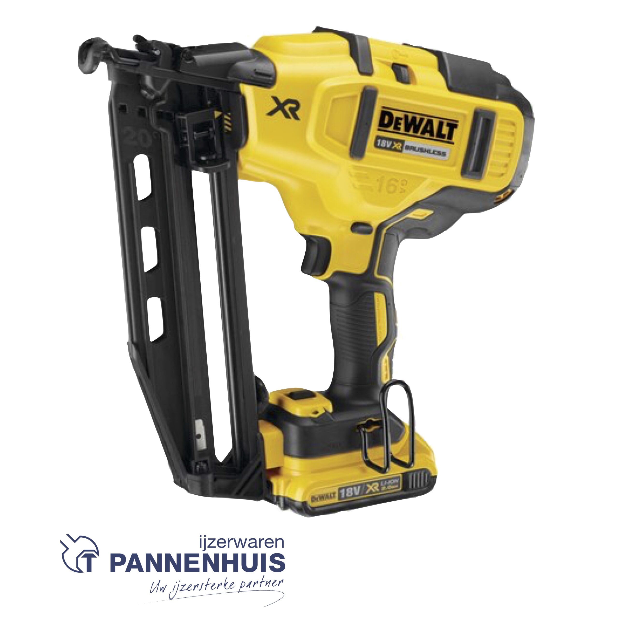 Dewalt DCN660D2 18V XR Brushless afwerktacker 1,6mm 16Ga en 2x 2,0Ah koffer - Afbeelding 2