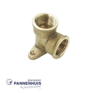 Muurplaat messing V/V 1/2"