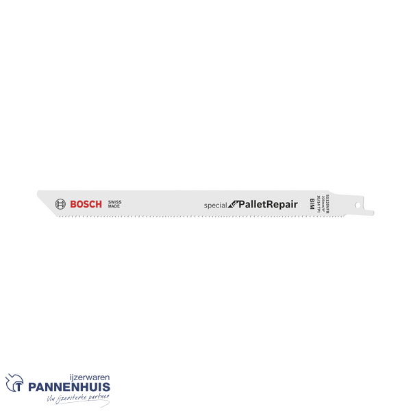 Bosch Reciprozaagblad Pallet Repair S1135VFR zaagblad, 1,25 x 19 x 225 mm, 5 stuks