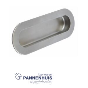 SCHUIFDEURKOM RVS / OVALE 180X60MM 58 5