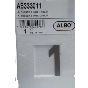 eSafe -1- cijfer inox look E32/050/1,5