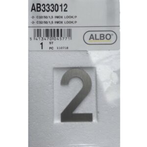 eSafe -2- cijfer inox look E32/050/1,5