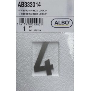 eSafe -4- cijfer inox look E32/050/1,5