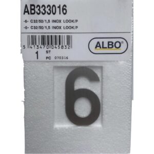 eSafe -6- cijfer inox look E32/050/1,5