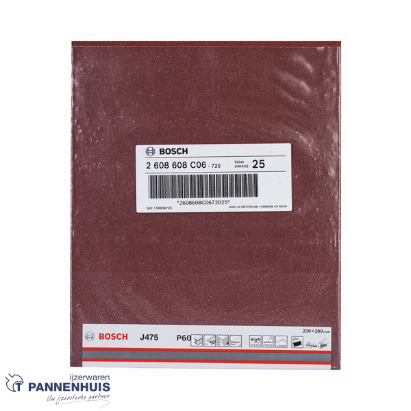 Bosch Schuurvel J475 Best for Metal 230 x 280 mm P 60 - Afbeelding 2