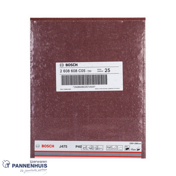 Bosch Schuurvel J475 Best for Metal 230 x 280 mm P 40 - Afbeelding 2