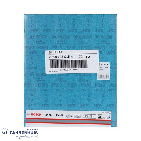 Bosch Schuurvel J475 Best for Metal 230 x 280 mm P320 - Afbeelding 2