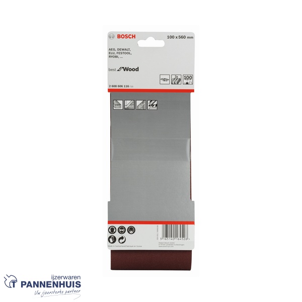 Bosch Schuurband X440 100x560 K100 BFW 3 St. - Afbeelding 2