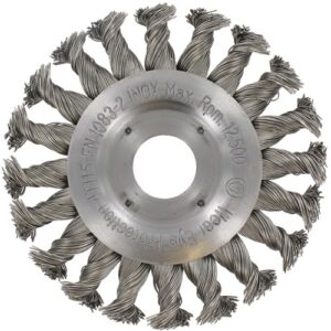 Ivana rondborstel getordeerd RVS draad 115x0.5mm