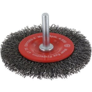 Ivana stiftborstel gegolfd staaldraad met schacht 6mm 75x0.30mmx10mm