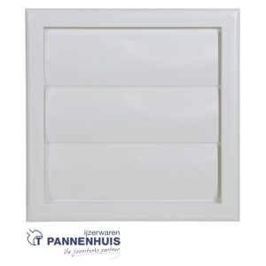 Opbouw dampkaprooster PVC 733 (154x154) wit