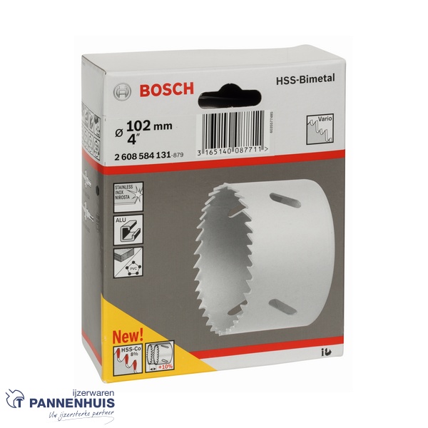 Bosch Multi Material gatzaag, 102 mm, met schroefdraad - Afbeelding 2
