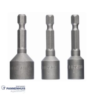 Bosch Dopsleutel 50 mm, 8, 10, 13 mm 3x