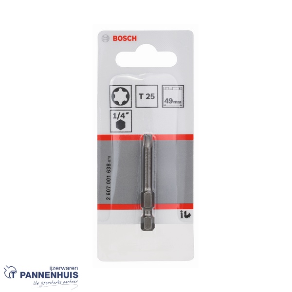 Bosch Schroefbit extra-hard T25, 49 mm - Afbeelding 2