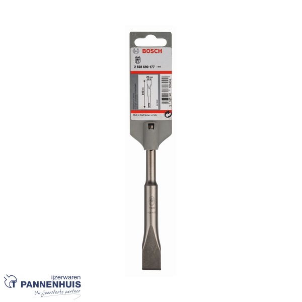Bosch Platte beitel SDS-Plus 140 x 20 mm - Afbeelding 2