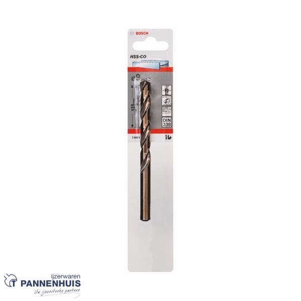 Bosch Metaalboor HSS-Co, DIN 338, 9 x 81 x 125 mm - Afbeelding 2