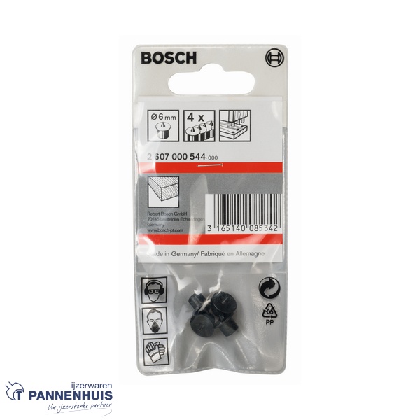 Bosch 4-delige centerpuntset voor deuvels 6 mm - Afbeelding 2