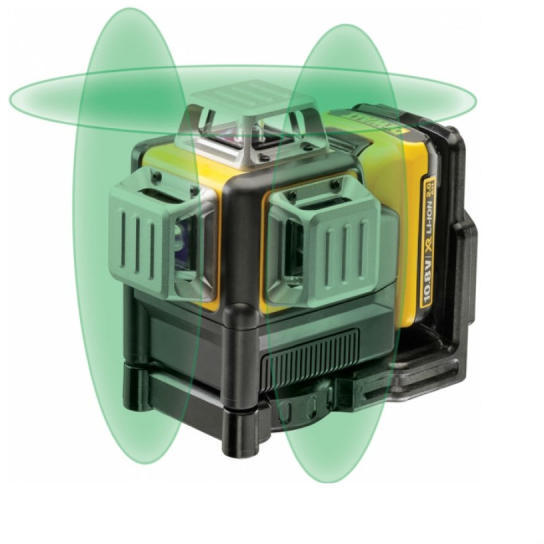 Dewalt DCE089D1G 12V XR 3x360° laser, 1x 2.0Ah - Groen - Afbeelding 2